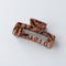 Temperament Elegant Ink Fashion Leopard Print Hair Accessories Dark coffee pattern 10.5cm
