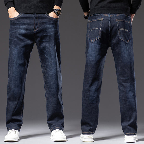 Jeans Rectos Elásticos para Hombre - Primavera Otoño Fit Cómodo