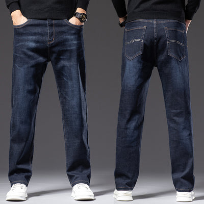 Jeans Rectos Elásticos para Hombre - Primavera Otoño Fit Cómodo