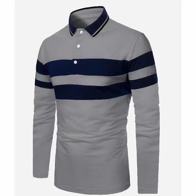 Camisa Business Casual Manga Larga con Detalles de Costura para Hombre - Image 15
