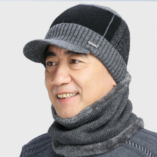 Gorro de Invierno Grueso Acolchado para Hombre
