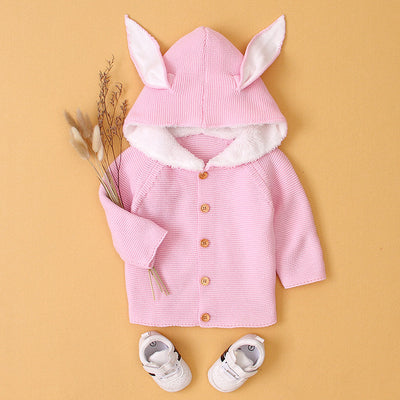 Cardigan Bebé Niña con Orejas de Conejo - Manga Larga Suave - Image 15