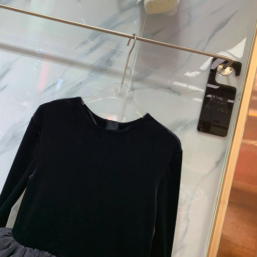 Playera Retro de Terciopelo con Hombreras y Cuello Burbuja para Mujer - Image 5