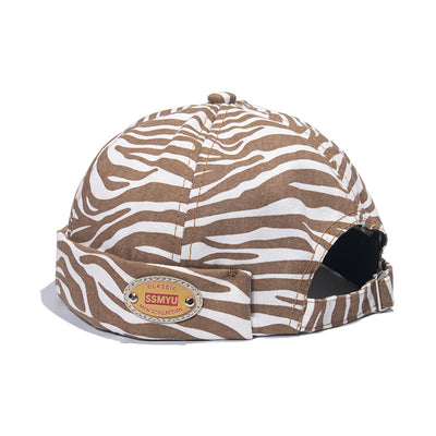 Sombrero Zebra Borderless de Cuero Melón - Estilo Landlord - Image 3