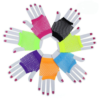 Guantes de Red sin Dedos para Fiestas y Ocio