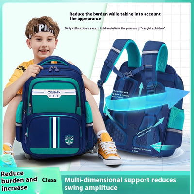 Mochila Escolar para Primaria Grados 1-6, Impermeable y de Gran Capacidad para Niños y Niñas - Image 2