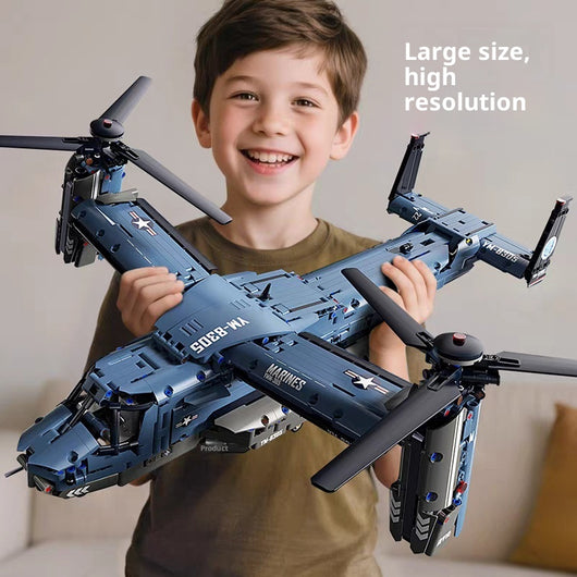Helicóptero de Transporte Grande Osprey - Juego de Bloques de Construcción Armado - Image 6