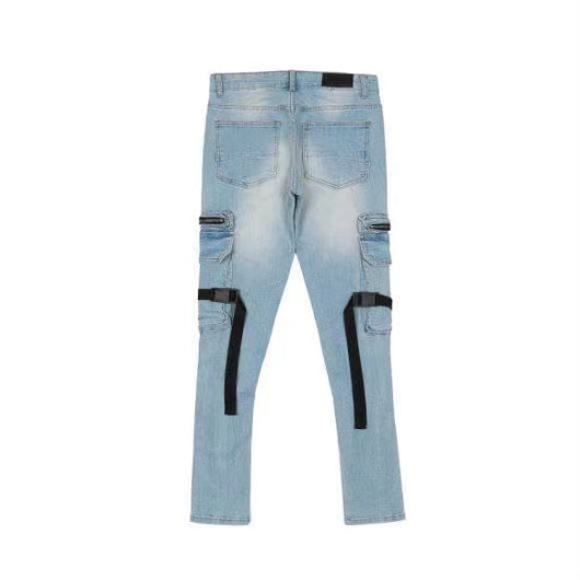 Jeans Rotos con Cierres y Detalles Desgastados - Image 8