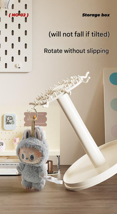 Vitrina Giratoria para Figuras Labubu y Blind Box con Funda Protectora - Image 9