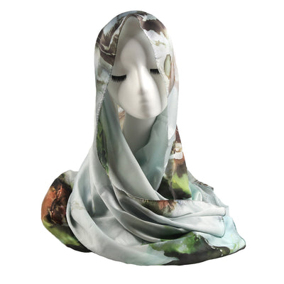Pañuelo de Seda Estampado Mármol Étnico Premium - Image 14