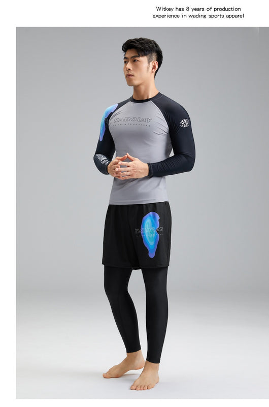 Bañador Deportivo para Hombre con Protección UPF y Diseño Split - Image 9