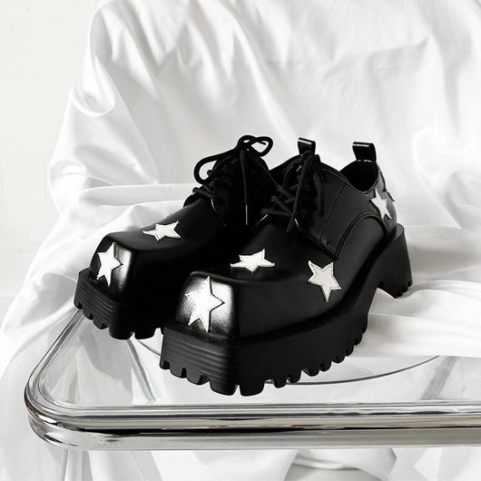 Zapatos de Plataforma con Altura Integrada - Diseño Cuadrado Versátil - Image 7