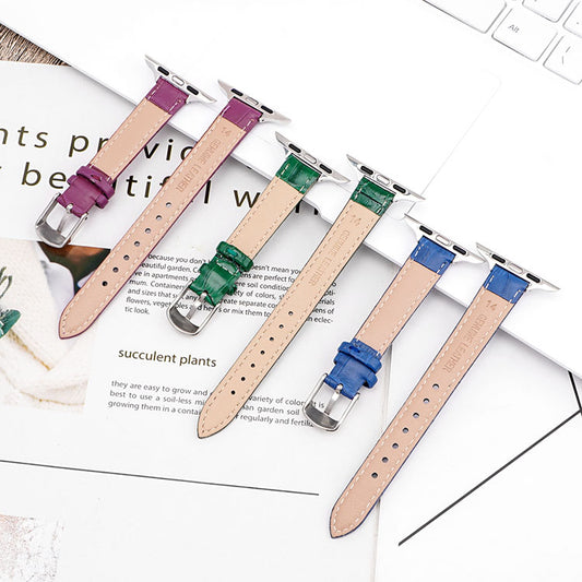 Correa de Reloj Slub Colores Sólidos para Mujer - Image 2