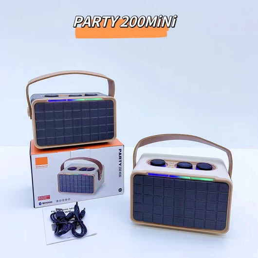 Parlante Bluetooth Portátil RGB Doble con Luces LED - Image 4