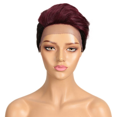 Peluca Frontal de Encaje Cabello Natural Corto - Image 3