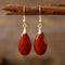 Aretes de Piedra Natural Diseñador Gota de Agua Lujo Minimalista