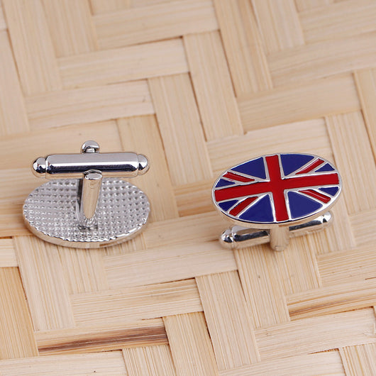 Gemelos Bandera Británica Geométricos para Camisa Francesa Hombre - Image 4