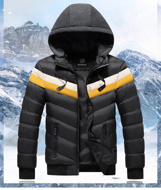Chaqueta Impermeable con Capucha para Hombre Tallas Grandes Invierno - Image 13