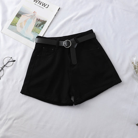 Shorts de Mezclilla Talle Alto con Ruedo Fruncido - Image 11