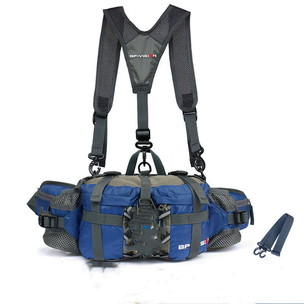 Bolsa Táctica Multifunción Impermeable para Cintura y Hombro - Camping, Senderismo y Viajes