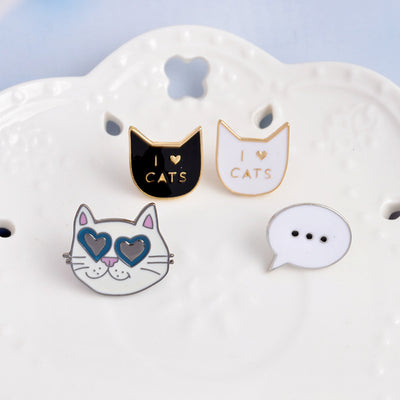 Broche Gato de Dibujos Animados con Efecto Goteo - Image 5