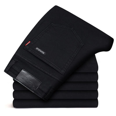 Pantalones Jeans Slim Straight Negro para Hombre - Image 14