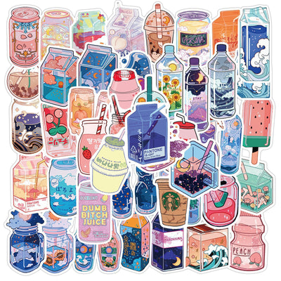 Adhesivo Decorativo para Botellas de Bebidas con Diseño Doodle - Image 8