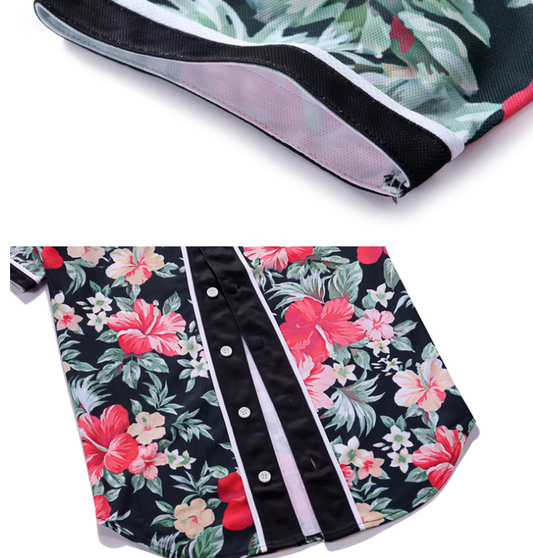 Camiseta de Béisbol Estampado Floral - Image 2