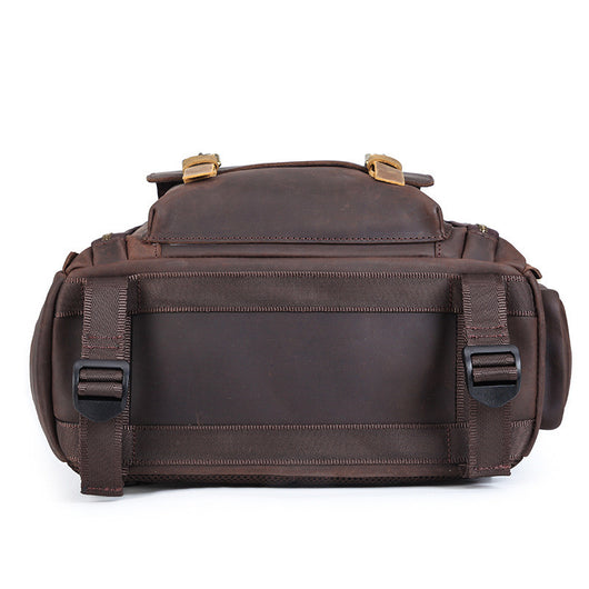 Bolsa Bandolera de Cuero Crazy Horse Estilo Europeo - Image 3