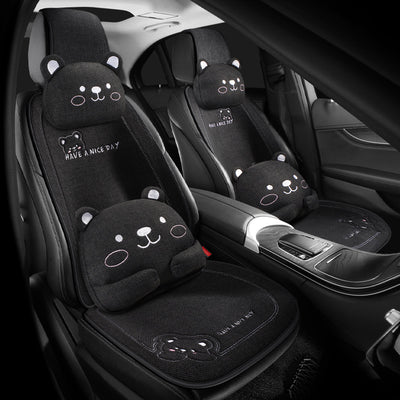 Cojín de Asiento Universal para Auto - Diseño Cartoon Cálido para Todas las Estaciones - Image 4