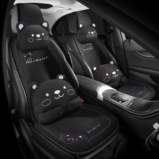 Cojín de Asiento Universal para Auto - Diseño Cartoon Cálido para Todas las Estaciones - Image 4