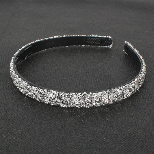 Diadema Semicircular Retro con Diamantes de Colores - Image 2