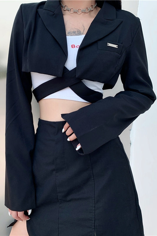 Chaqueta Corta de Encaje para Mujer - Cardigan Elegante de Manga Larga Multiuso - Image 2