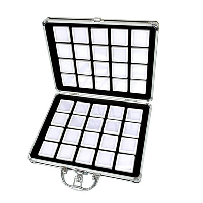 Caja de Almacenamiento de Cuero con Visor Transparente y Cierre de Cremallera - Image 3