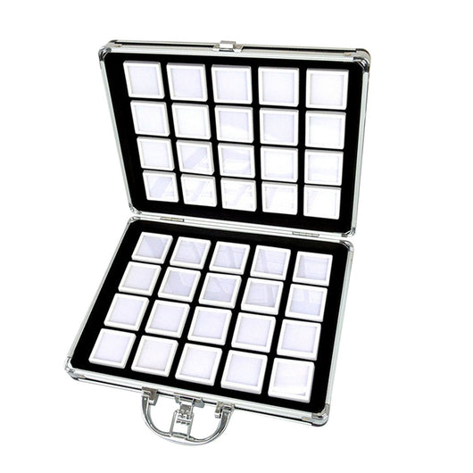 Caja de Almacenamiento de Cuero con Visor Transparente y Cierre de Cremallera - Image 3