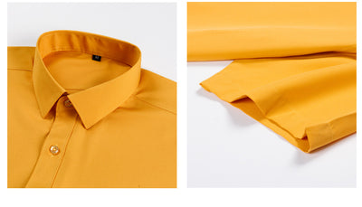Camisa Elástica Manga Corta para Hombre Talla Grande - Image 17