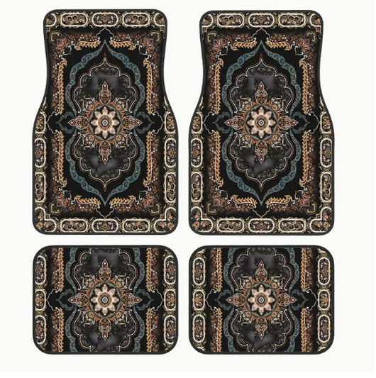 Juego de Tapetes para Auto Estilo Bohemio Retro - Image 31