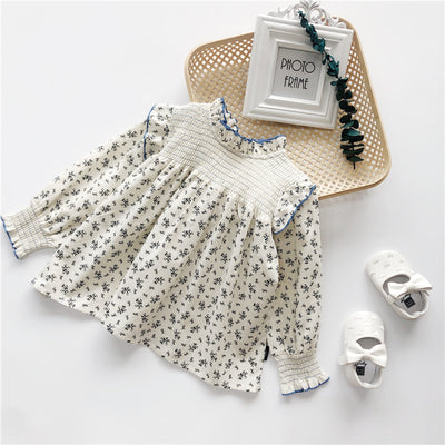 Blusa Vaquera Bebé Cuello de Encaje Floral Manga Larga - Image 9