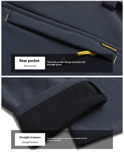 Pantalones de Senderismo Impermeables y Cálidos de Corte Holgado - Image 15