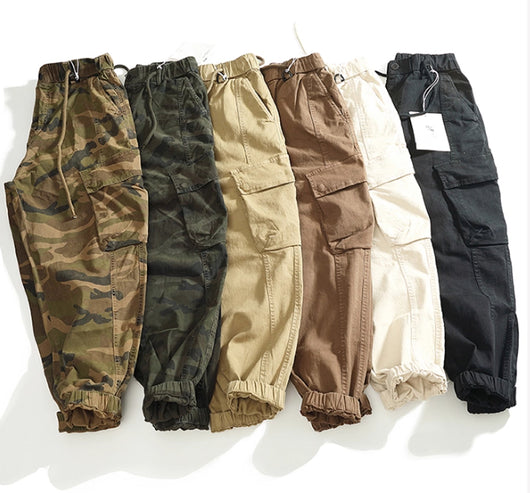 Pantalones Cargo Sueltos con Múltiples Bolsillos y Efecto Desgastado - Image 9