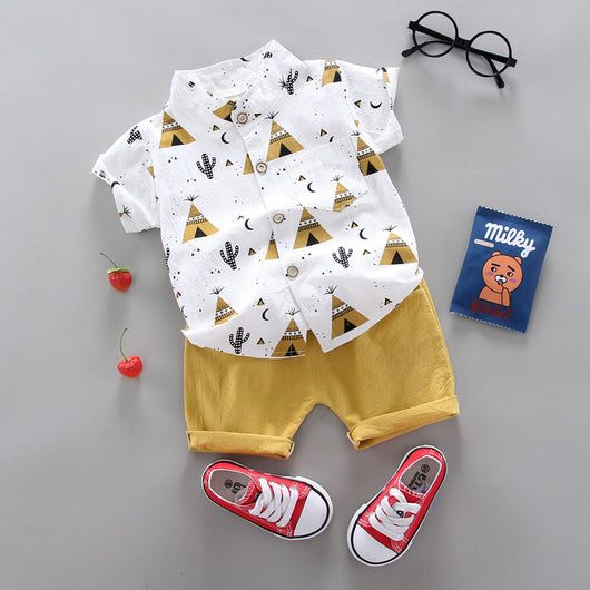 Conjunto de Camisa Triangular Manga Corta - Image 17