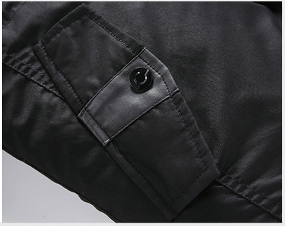 Chaqueta de Invierno Casual para Hombre con Capucha Desmontable - Image 3