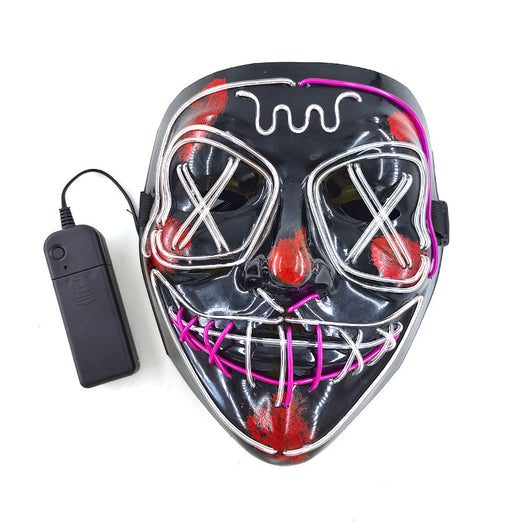 Máscara Facial Completa de Terror EL con Brillo para Halloween - Image 23