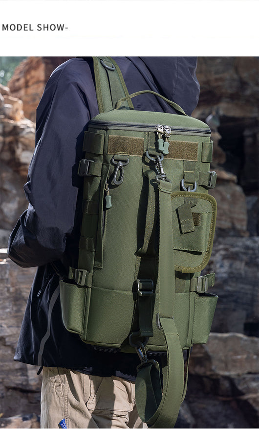 Mochila de Pesca Táctica con Múltiples Compartimentos y Sistema MOLLE - Image 23