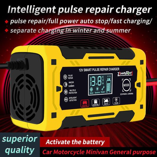 Cargador Inteligente 12V para Baterías de Auto y Moto