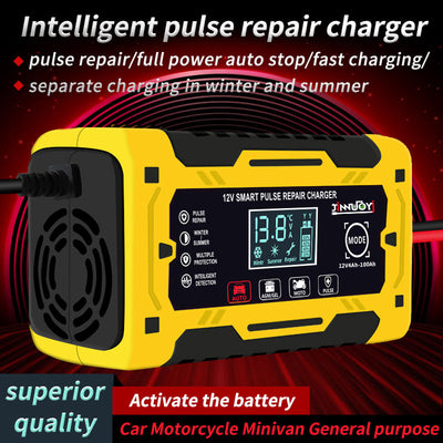Cargador Inteligente 12V para Baterías de Auto y Moto