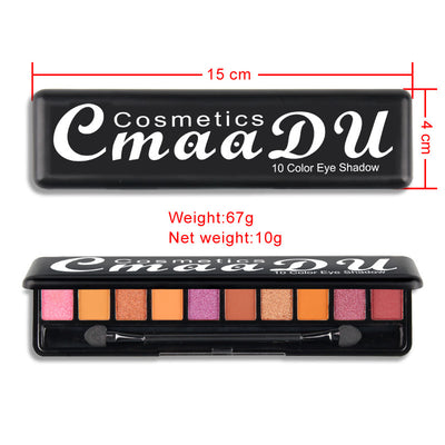Paleta de Sombras Mate Perladas 10 Colores - Acabado Profesional - Image 12