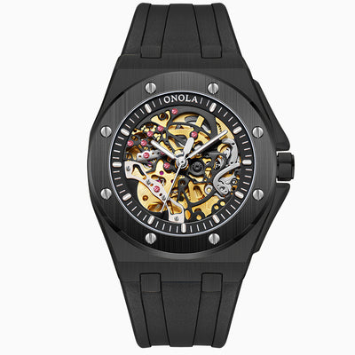 Reloj Automático para Hombre con Correa de Silicona Resistente al Agua - Image 3
