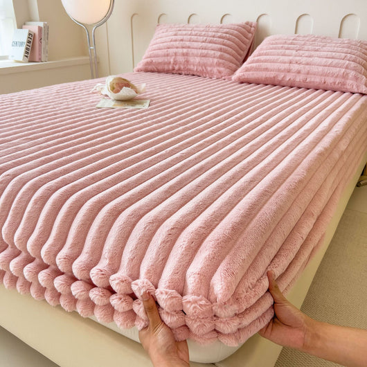 Sábana Ajustable Térmica de Imitación Angora para Cama Matrimonial y Dormitorio - Image 6