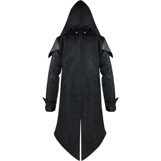 Abrigo Medieval Patchwork Retro para Hombre - Estilo Vintage Halloween - Image 10